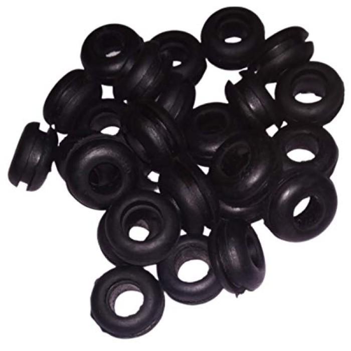 Rubber Grommet 16mm, Black (25 Pcs)